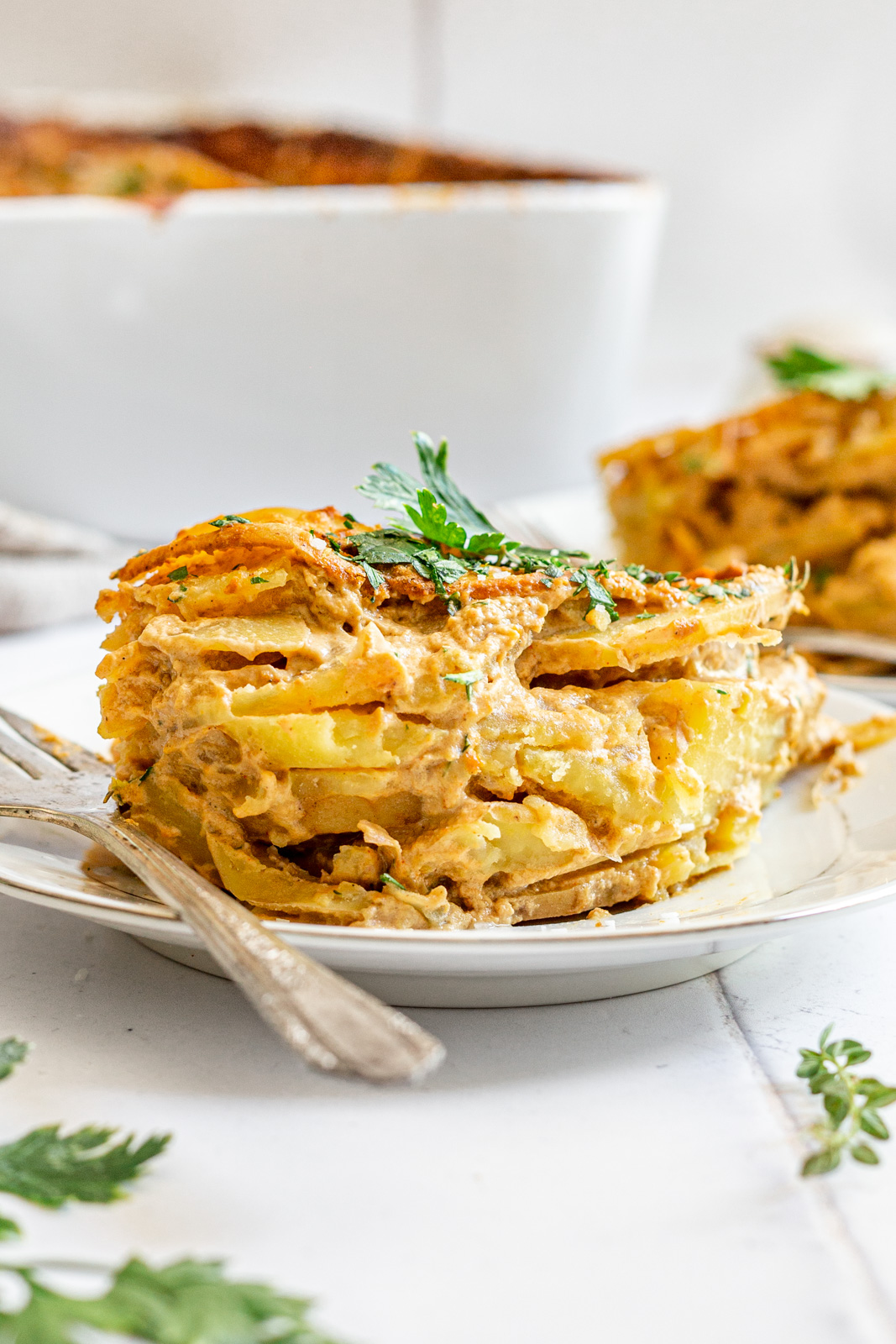 Vegan Gluten Free Scalloped Potatoes (NutFree)